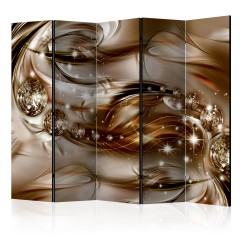 Artgeist 5-teiliges Paravent - Chocolate Tide II [Room Dividers]