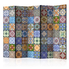 Artgeist 5-teiliges Paravent - Colorful Mosaic II [Room Dividers]