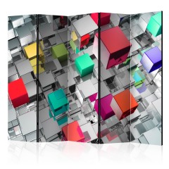 Artgeist 5-teiliges Paravent - Colours of Metal II [Room Dividers]