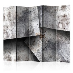 Artgeist 5-teiliges Paravent - Concrete cards II [Room Dividers]