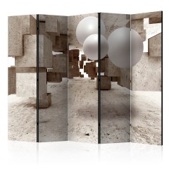 Artgeist 5-teiliges Paravent - Concrete Maze II [Room Dividers]