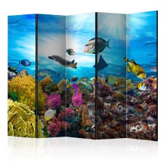 Artgeist 5-teiliges Paravent - Coral reef II [Room Dividers]