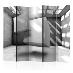 Artgeist 5-teiliges Paravent - Dancing Squares II [Room Dividers]