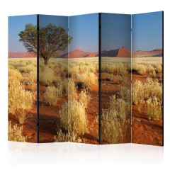 Artgeist 5-teiliges Paravent - Desert landscape, Namibia II [Room Dividers]
