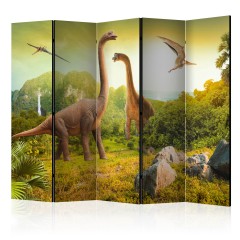 Artgeist 5-teiliges Paravent - Dinosaurs II [Room Dividers]