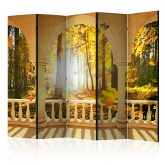 Artgeist 5-teiliges Paravent - Dream About Autumnal Forest II [Room Dividers]