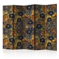 Artgeist 5-teiliges Paravent - Floral Madness II [Room Dividers]