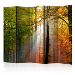 Artgeist 5-teiliges Paravent - Forest Colours II [Room Dividers]