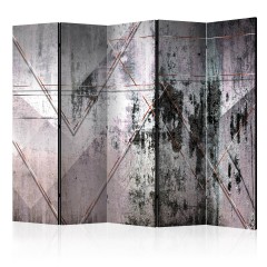 Artgeist 5-teiliges Paravent - Geometric Wall II [Room Dividers]