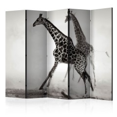 Artgeist 5-teiliges Paravent - Giraffes II [Room Dividers]