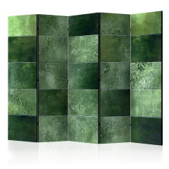 Artgeist 5-teiliges Paravent - Green Puzzle II [Room Dividers]