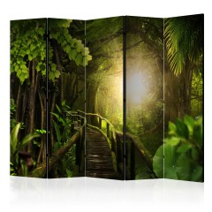 Artgeist 5-teiliges Paravent - Heart of Forest II [Room Dividers]