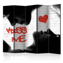 Artgeist 5-teiliges Paravent - Kiss me II [Room Dividers]