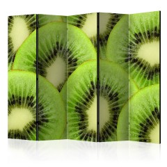 Artgeist 5-teiliges Paravent - Kiwi slices II [Room Dividers]