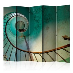 Artgeist 5-teiliges Paravent - Lighthouse - Stairs II [Room Dividers]