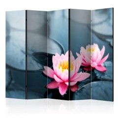 Artgeist 5-teiliges Paravent - Lotus blossoms II [Room Dividers]