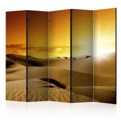 Artgeist 5-teiliges Paravent - March of camels II [Room Dividers]