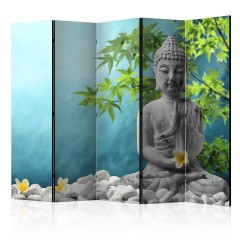 Artgeist 5-teiliges Paravent - Meditating Buddha II [Room Dividers]