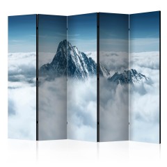 Artgeist 5-teiliges Paravent - Mountain in the clouds II [Room Dividers]