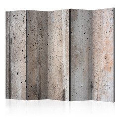 Artgeist 5-teiliges Paravent - Old Concrete II [Room Dividers]