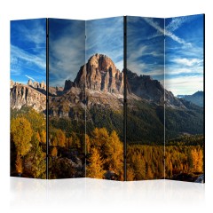 Artgeist 5-teiliges Paravent - Panoramic view of Italian Dolomites II [Room Dividers]