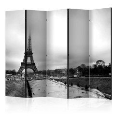 Artgeist 5-teiliges Paravent - Paris: Eiffel Tower II [Room Dividers]
