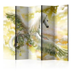 Artgeist 5-teiliges Paravent - Pegasus (Yellow) II [Room Dividers]