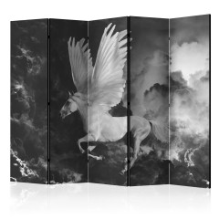 Artgeist 5-teiliges Paravent - Pegasus on the way to Mount Olympus  II [Room Dividers]