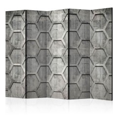 Artgeist 5-teiliges Paravent - Platinum cubes II [Room Dividers]
