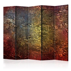 Artgeist 5-teiliges Paravent - Red Gold II [Room Dividers]