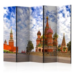 Artgeist 5-teiliges Paravent - Red Square, Moscow, Russia II [Room Dividers]