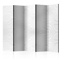 Artgeist 5-teiliges Paravent - Room divider - White waves II