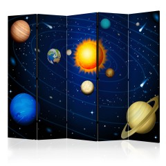 Artgeist 5-teiliges Paravent - Solar system II [Room Dividers]