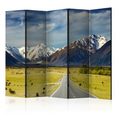 Artgeist 5-teiliges Paravent - Southern Alps, New Zealand II [Room Dividers]