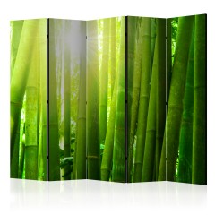 Artgeist 5-teiliges Paravent - Sun and bamboo II [Room Dividers]