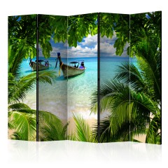 Artgeist 5-teiliges Paravent - Tropical Paradise II [Room Dividers]