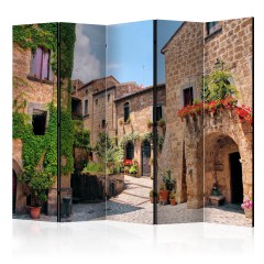 Artgeist 5-teiliges Paravent - Tuscan alley II [Room Dividers]