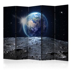 Artgeist 5-teiliges Paravent - View of the Blue Planet II [Room Dividers]
