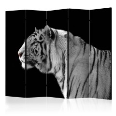 Artgeist 5-teiliges Paravent - White tiger II [Room Dividers]