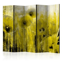Artgeist 5-teiliges Paravent - Yellow madness II [Room Dividers]