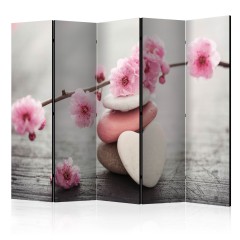 Artgeist 5-teiliges Paravent - Zen Flowers II [Room Dividers]