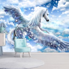 Selbstklebende Fototapete - Pegasus (Blue)