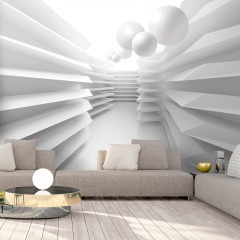 Selbstklebende Fototapete - White Maze