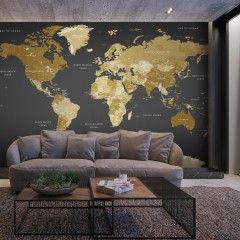 Selbstklebende Fototapete - World Map: Modern Geography
