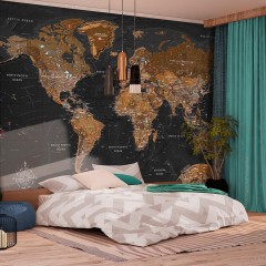 Selbstklebende Fototapete - World: Stylish Map