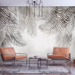 Artgeist Selbstklebende Fototapete - Night Palm Trees