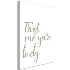 Artgeist Wandbild - Trust Me You're Lovely (1 Part) Vertical