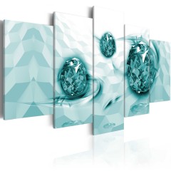 Artgeist Wandbild - Embedded In Turquoise