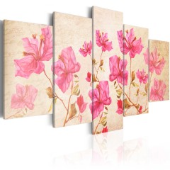 Artgeist Wandbild - Flowers in Pink
