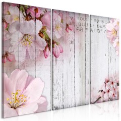 Artgeist Wandbild - Flowers on Boards (3 Parts)